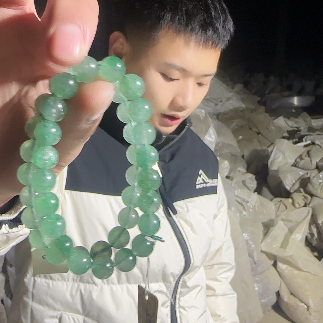 水晶未镶嵌手链葡萄石水晶手链