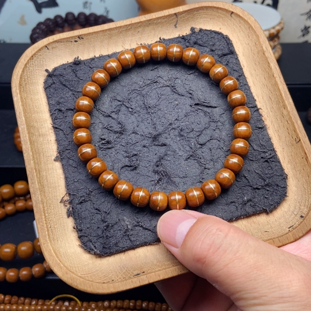 紫金鼠手串8.4mm精品一线天