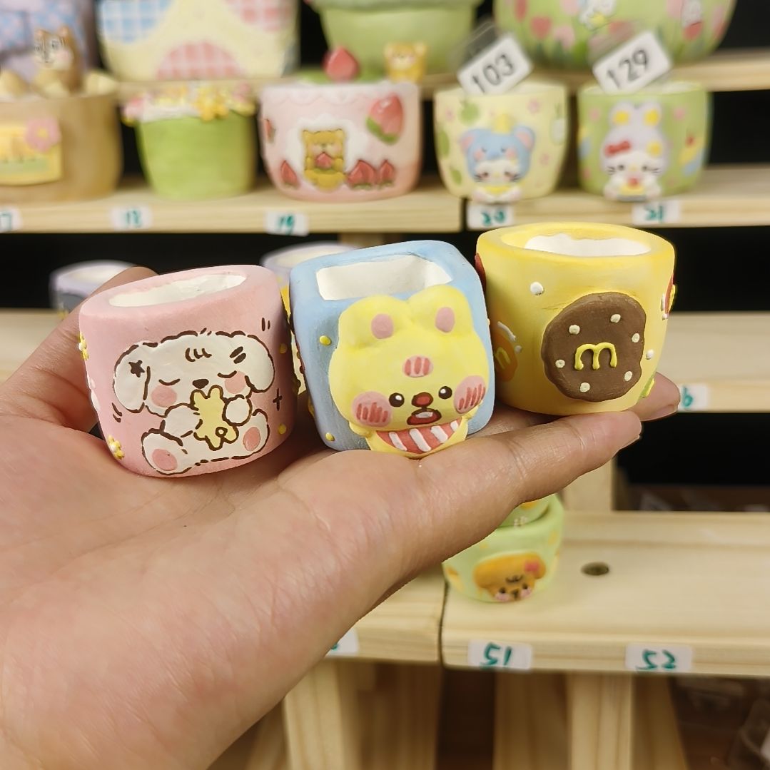 小****黄色小兔方盆组合3个