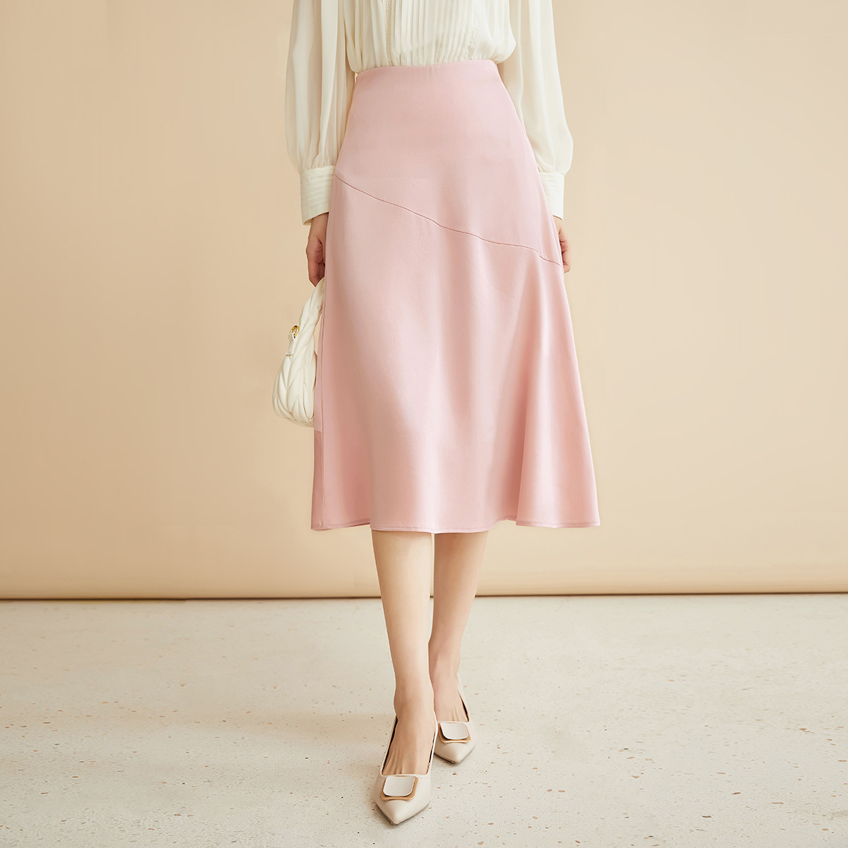 【小铃铛专属】朗文斯汀高腰气质中长款半身裙LDYQ32121032