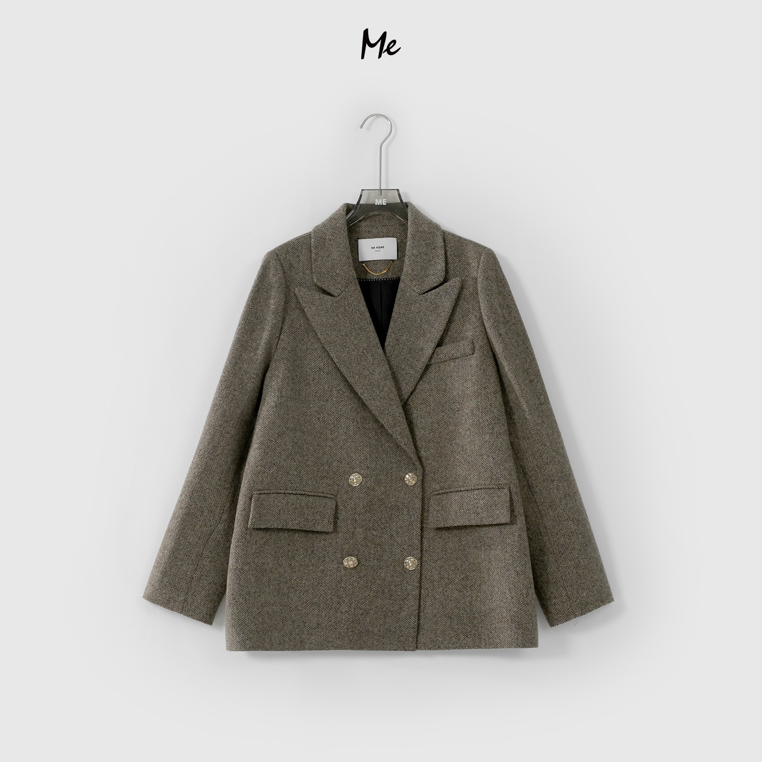 ME【杨树林羊毛西装】100绵羊毛轻奢极简时尚百搭休闲大衣MEQA0001