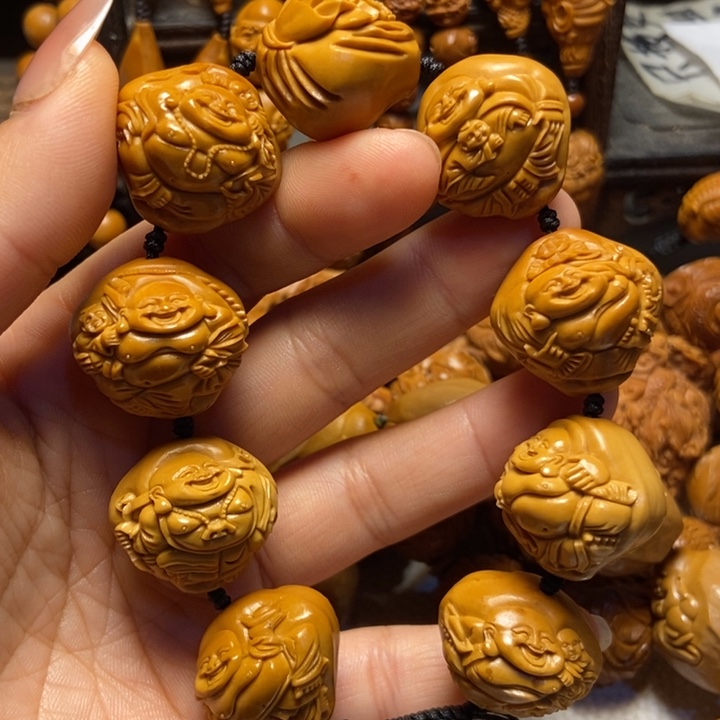【闪购商品】橄榄核手串/手链虚*藏八宝弥勒