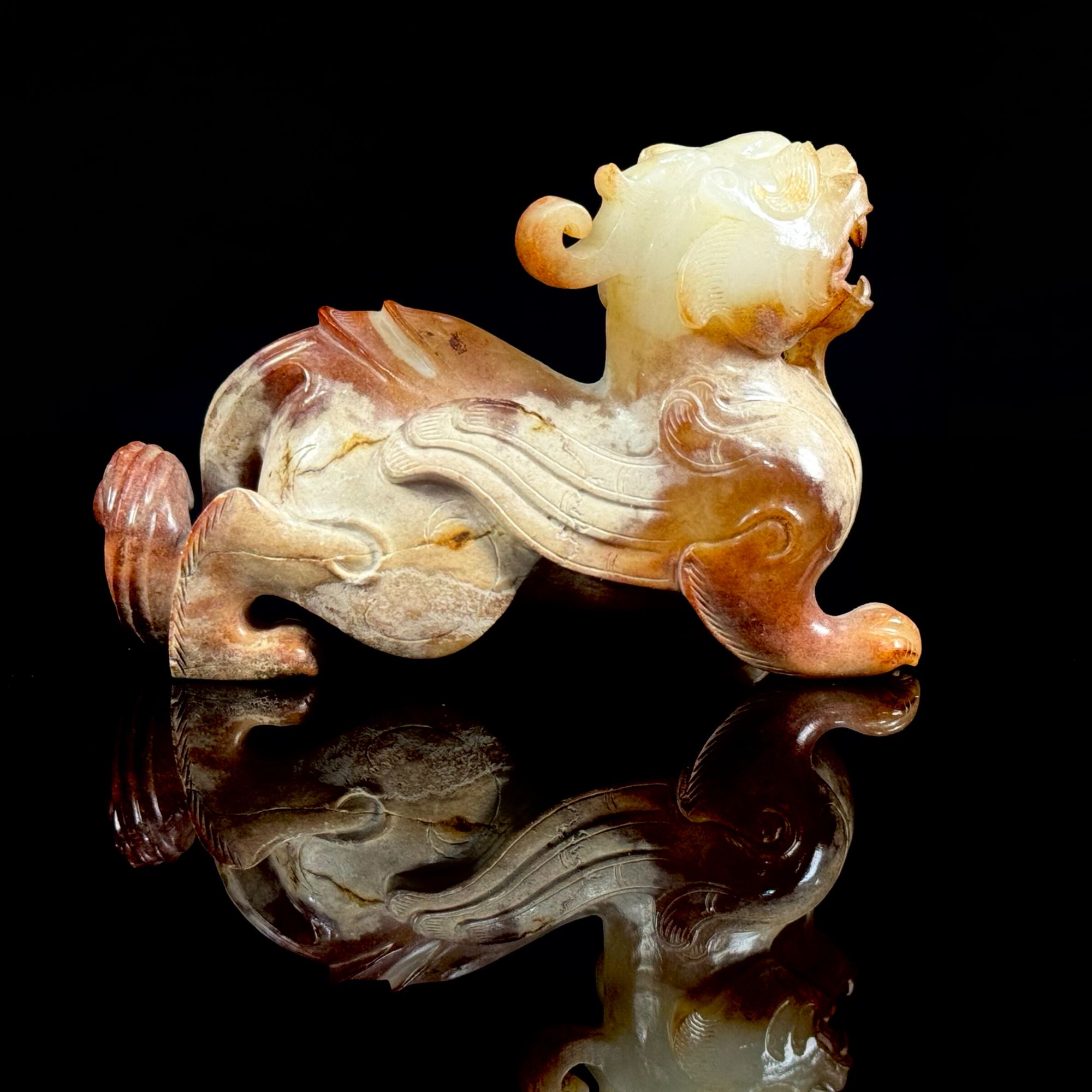 19世纪·和田玉白玉貔貅摆件（962233）