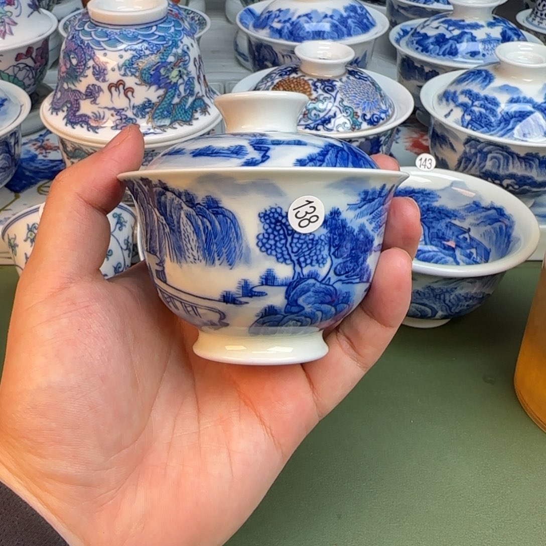 彦祖纯手工手绘茶具138