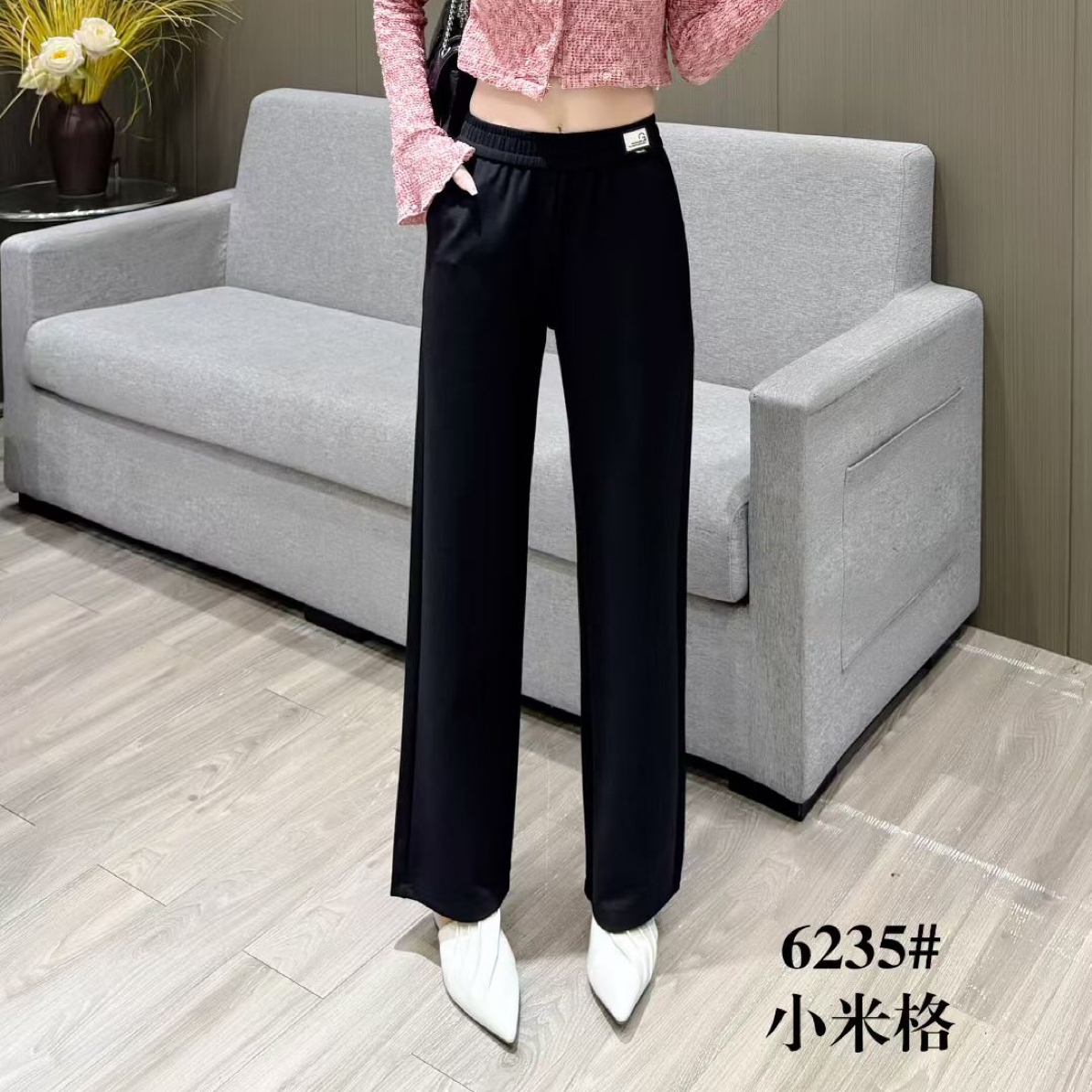 6235秋款小米格显瘦直筒裤（长裤）