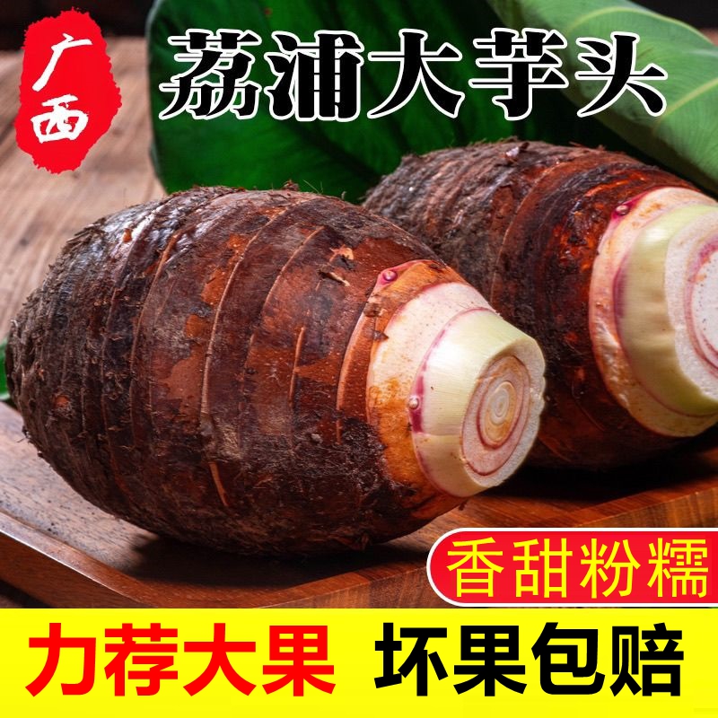 正宗荔浦大芋头广西新鲜现挖现发粉糯香甜槟榔芋香芋艿芋头荔浦