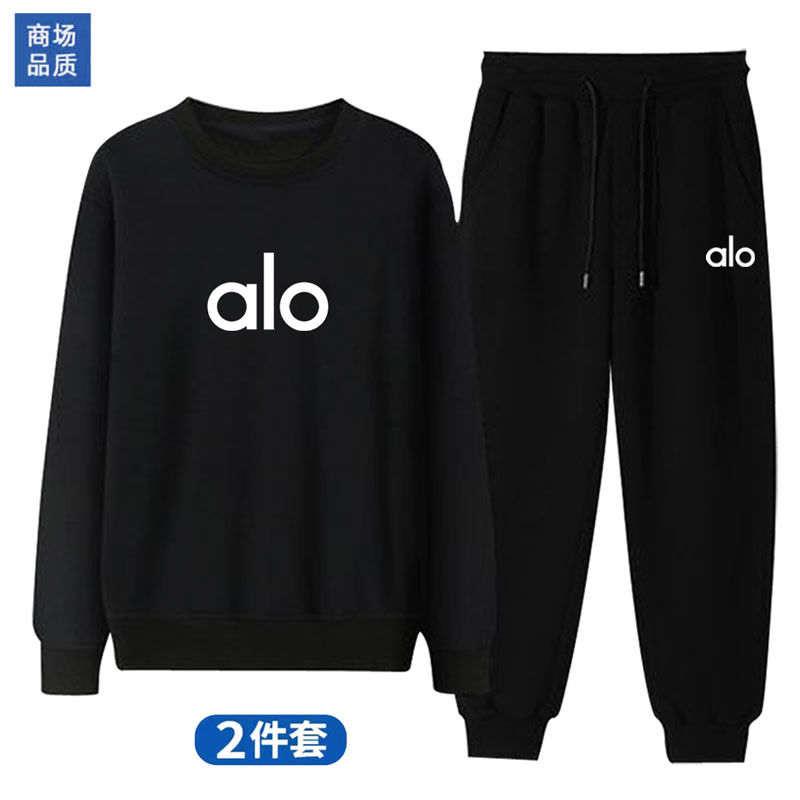  商场品质上新卫衣+长裤男女同款休闲套装男士宽松春秋冬季套装