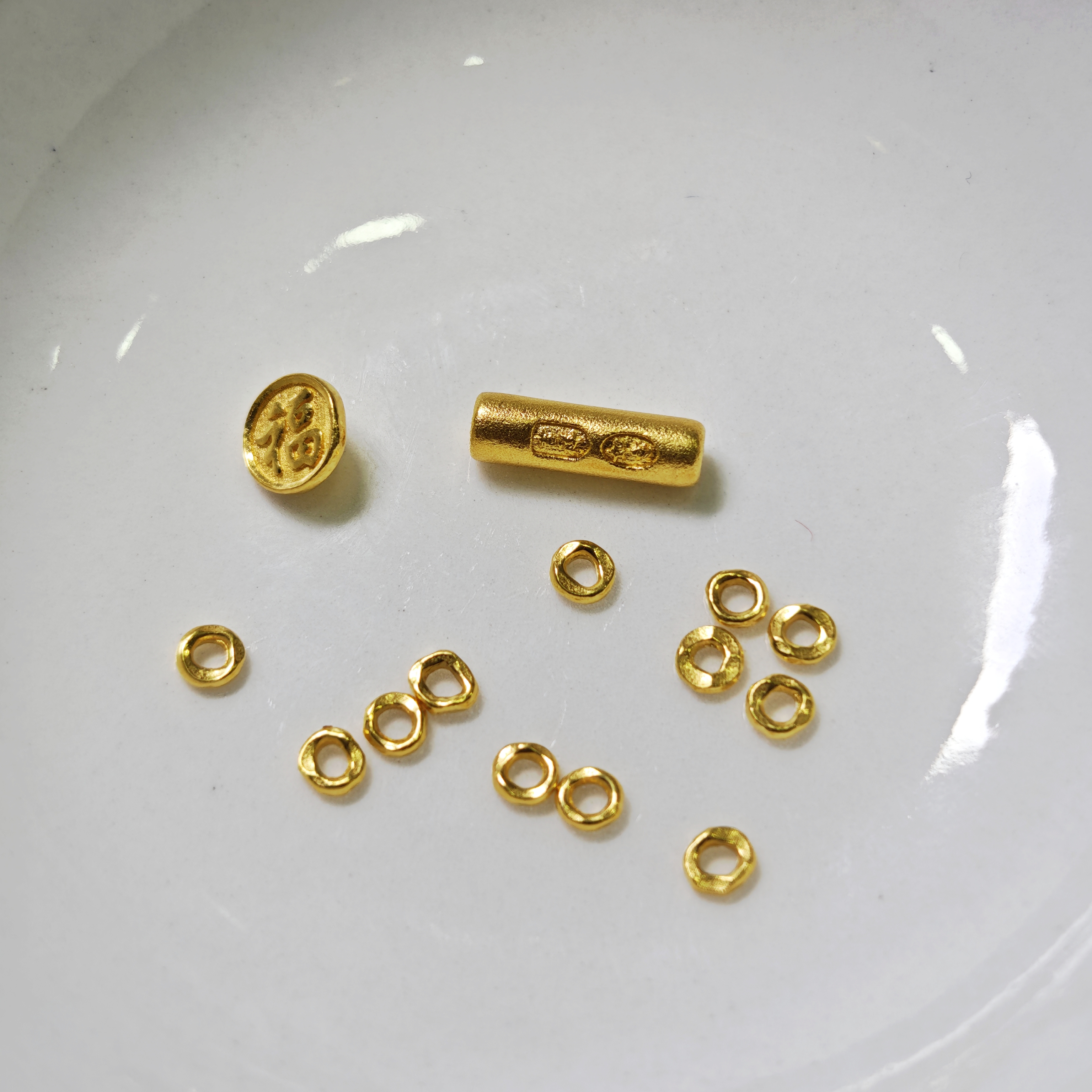 素竹足金金料古法2.61克