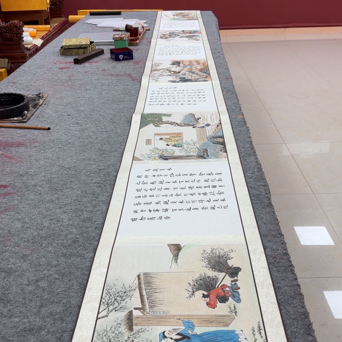 国画唐建国二十四孝