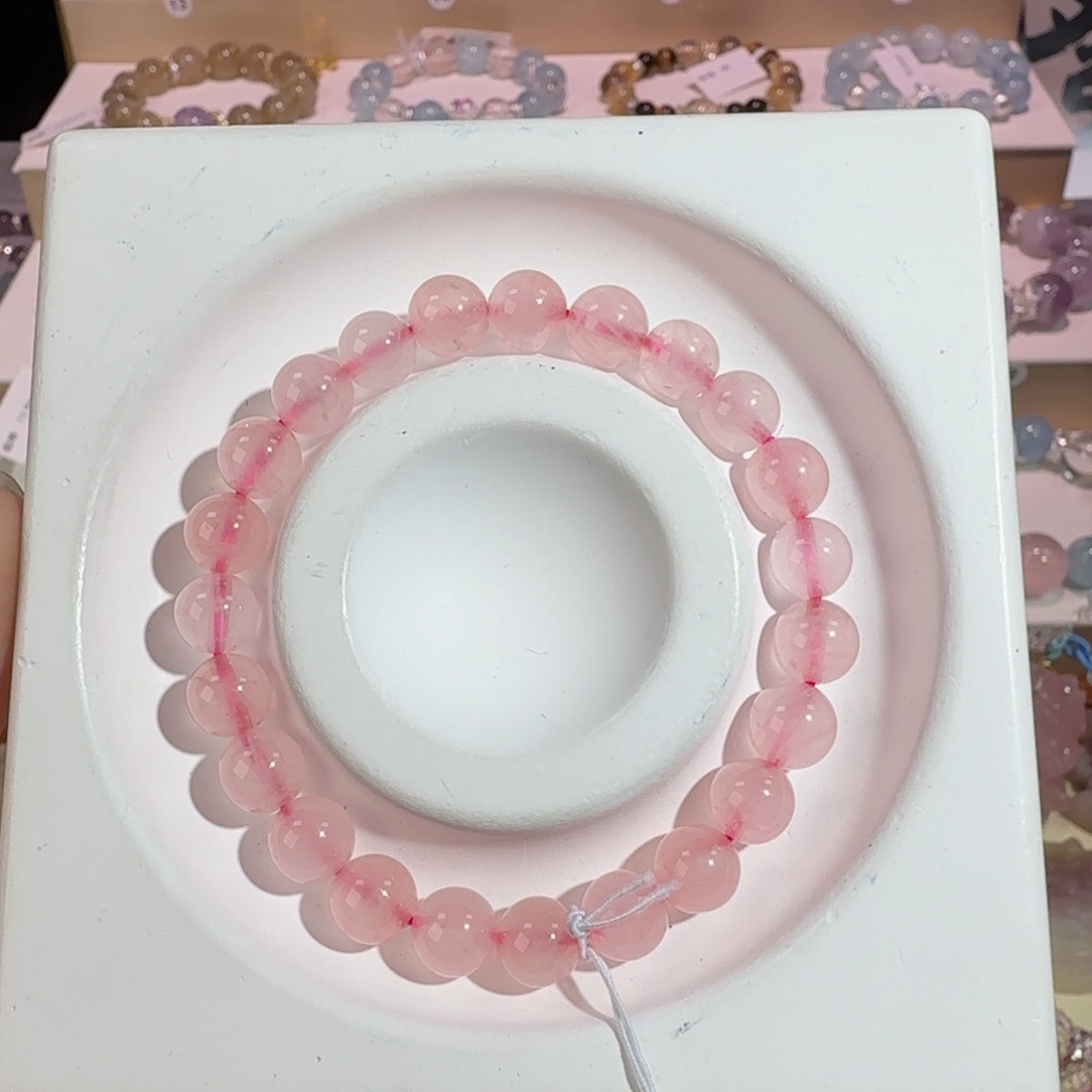 水晶手串未镶嵌马粉