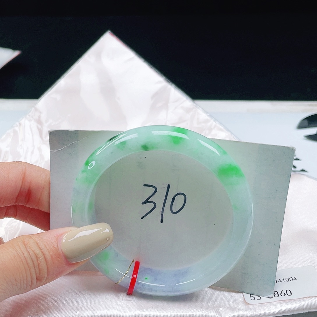 翡翠未镶嵌手镯53正圈