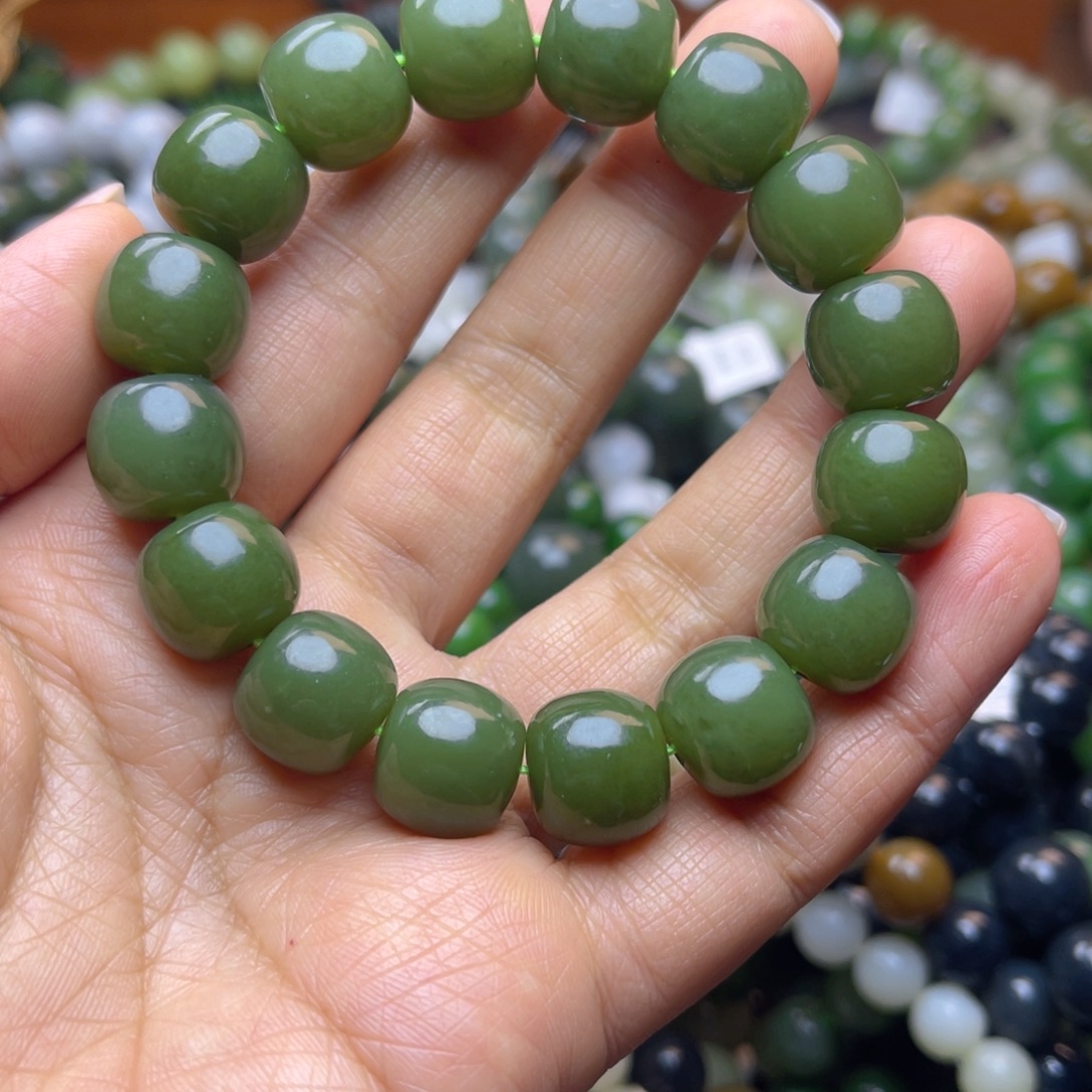 和田玉未镶嵌手链