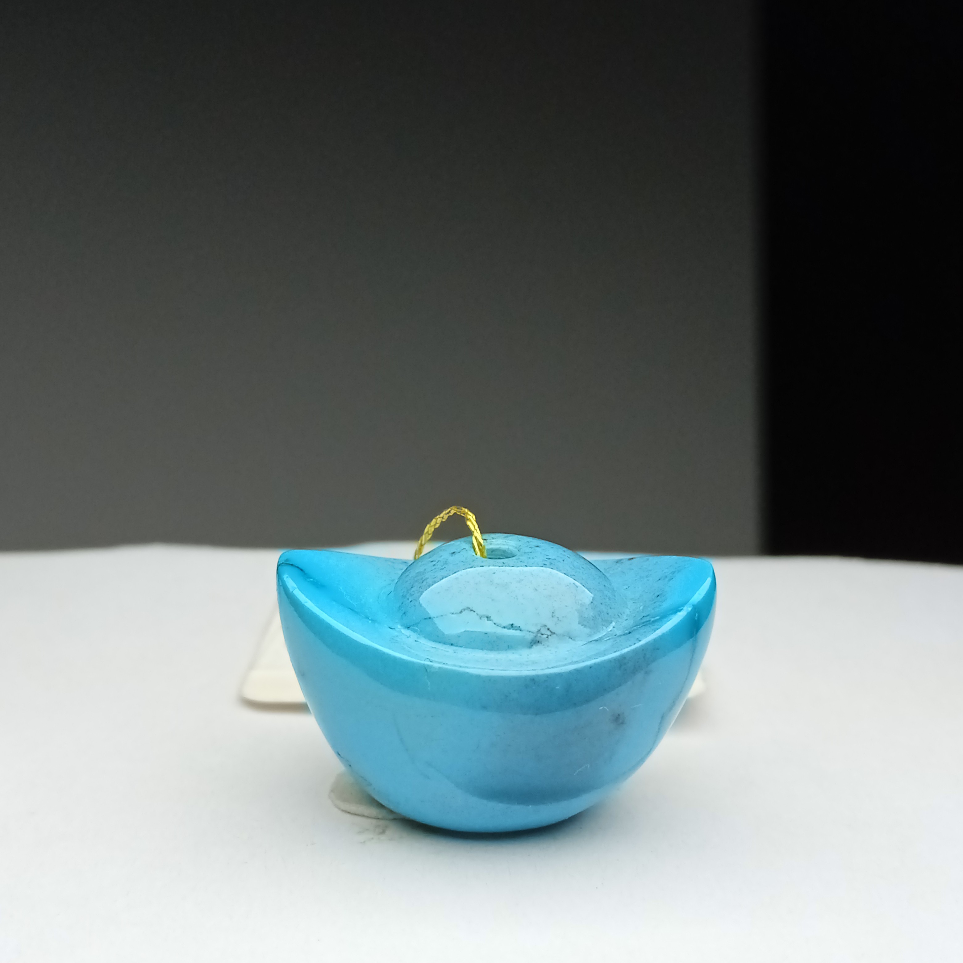 原矿绿松石配饰：20*12.9*13.8mm  5.1克