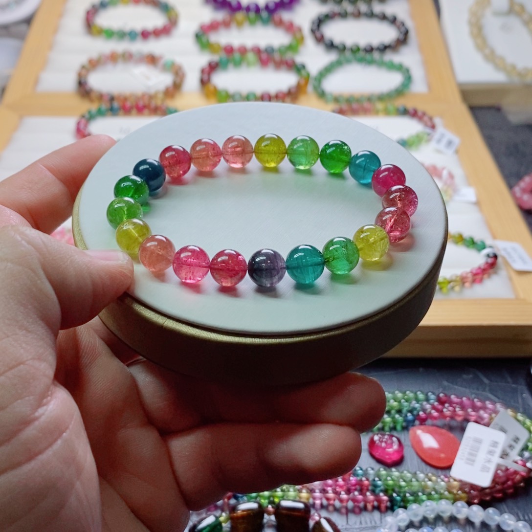 碧玺碧玺手链未镶嵌