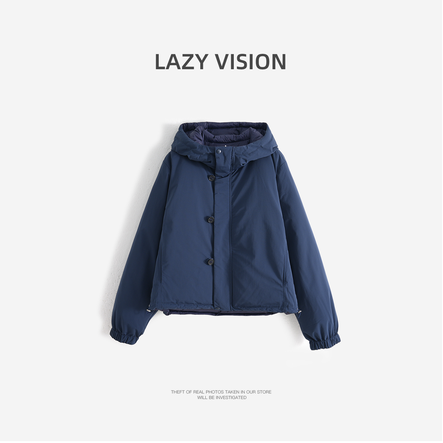 LAZYVISION【海盐薄荷】短款时尚百搭双面穿羽绒服ZMD-31768小小