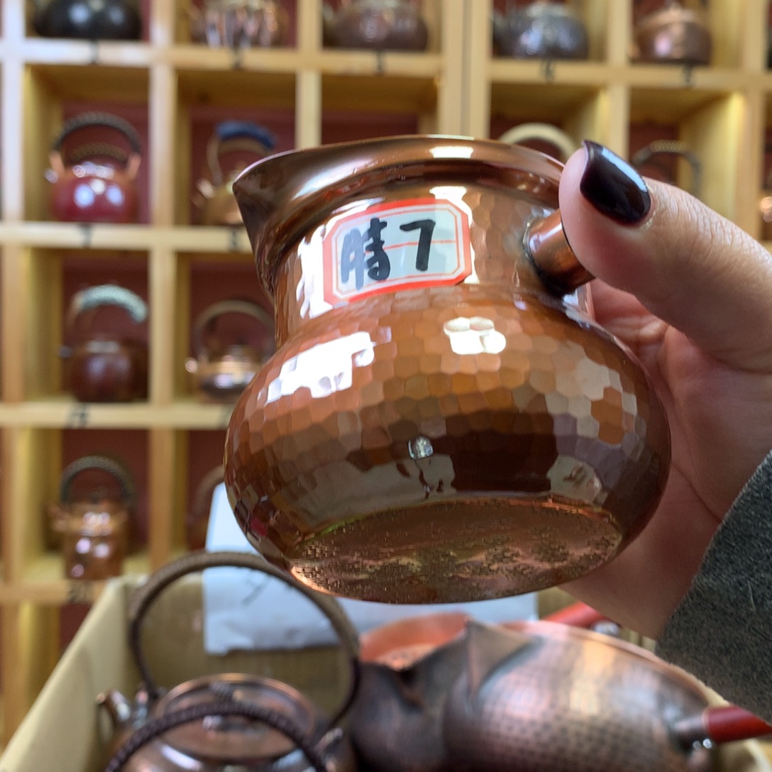 精工锤纹葫芦手抓壶