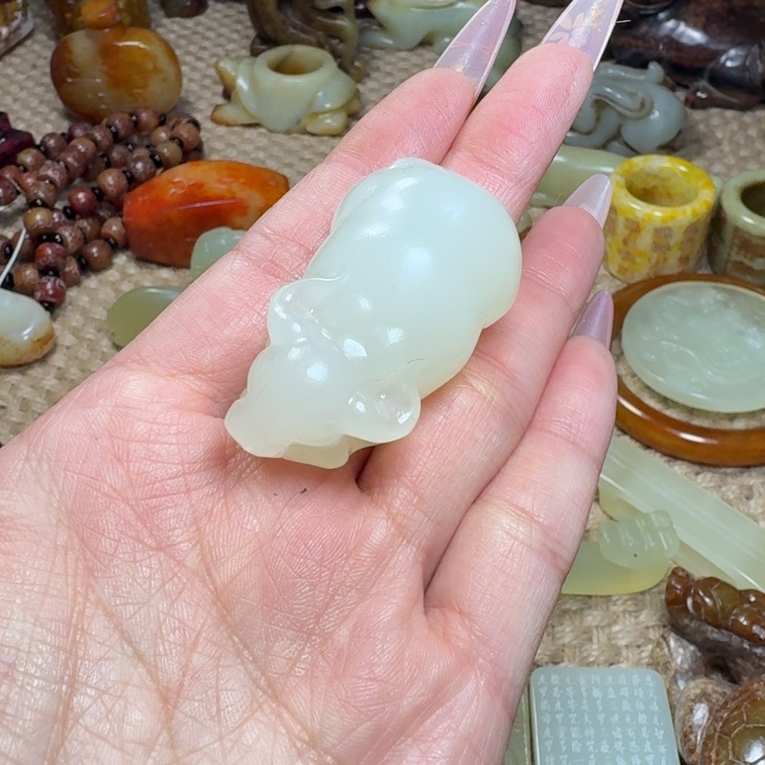 白玉菩提吊坠挂件