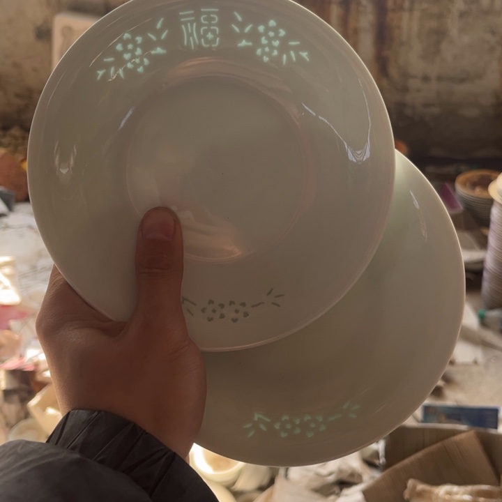 碗陶景德镇高温细白瓷餐具