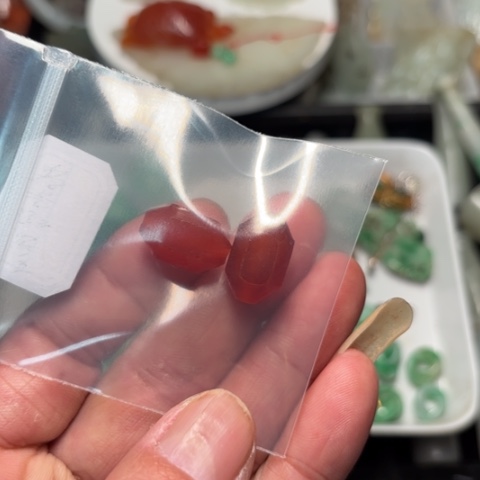 玛瑙/玉髓手链合金垅**玩