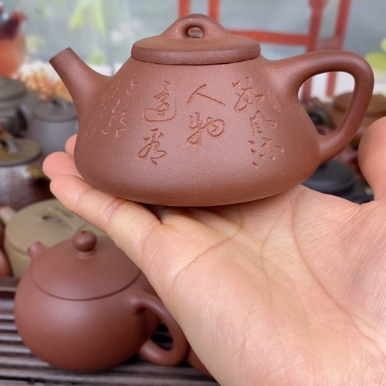 紫砂茶壶风釉140cccccc羊角山紫泥