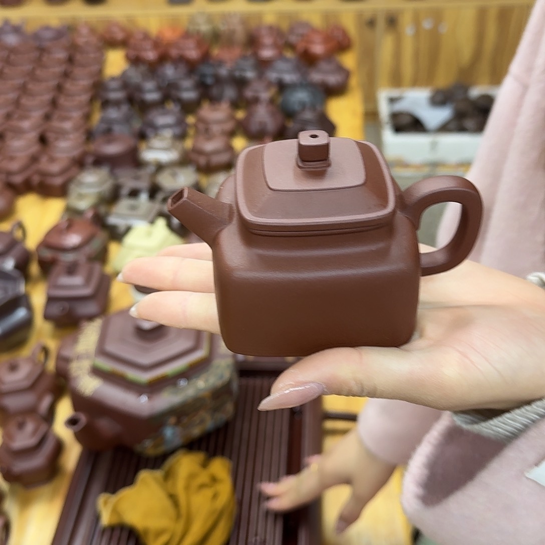 紫砂茶壶紫砂壶四方德钟160cc