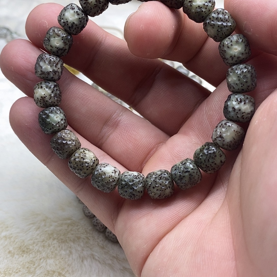 星月菩提手串手工龙鳞单圈 