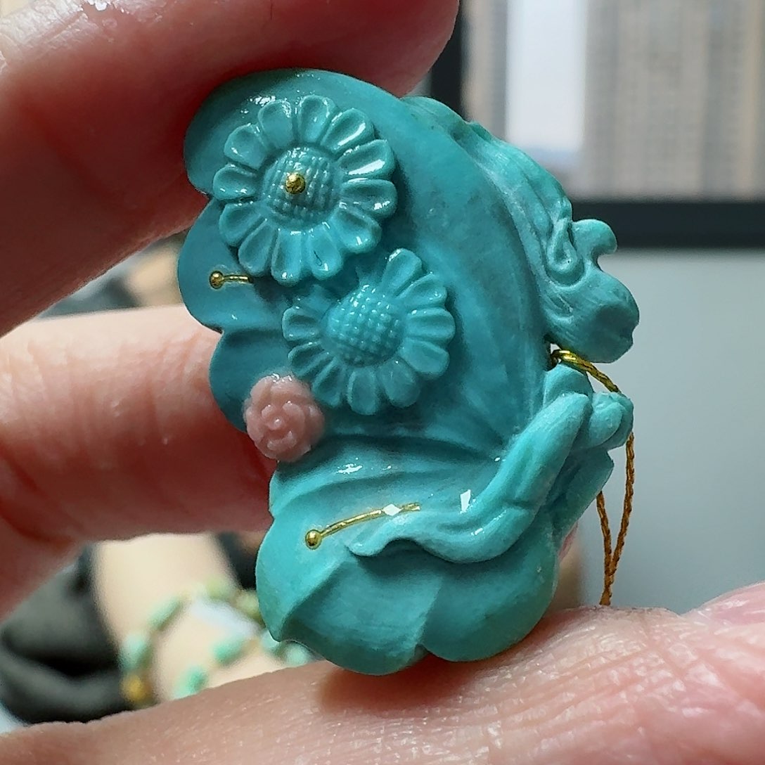 绿松石珠宝奇石未镶嵌