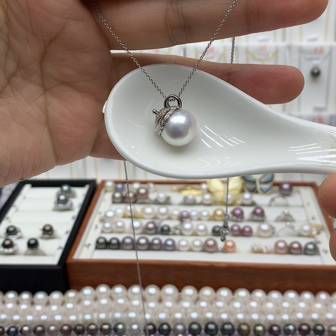 吊坠(赠链)银S925镶嵌淡水珍珠