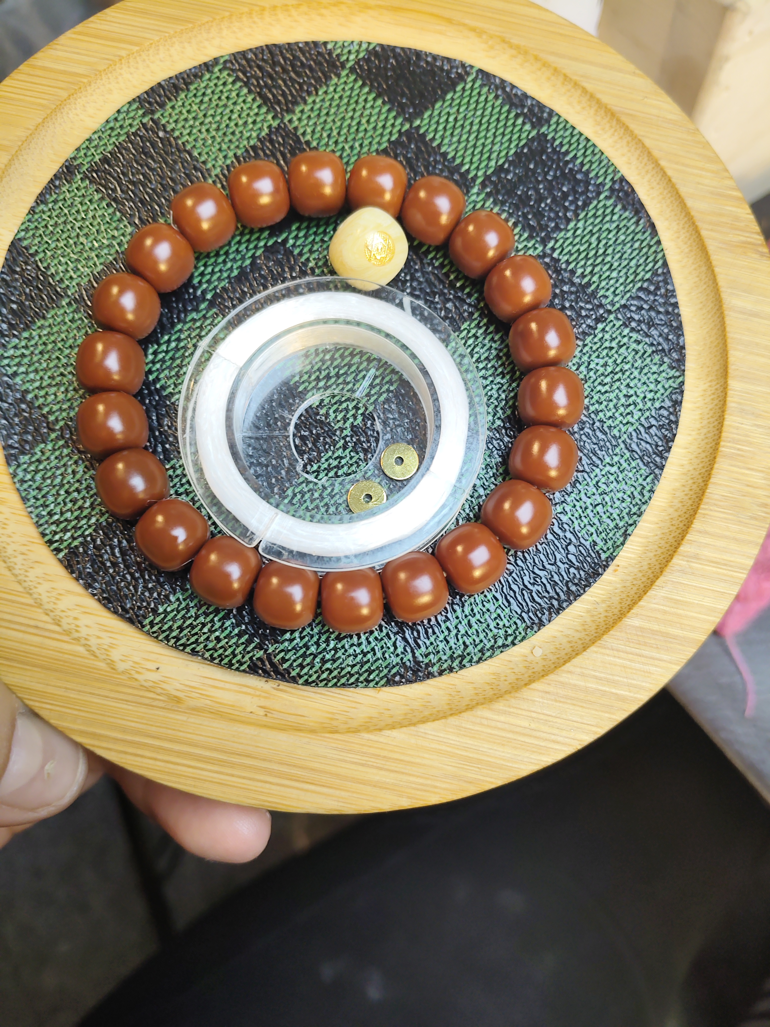 A61-猴头酥油代盘-尺寸1.0左右＋配饰+隔片+带标