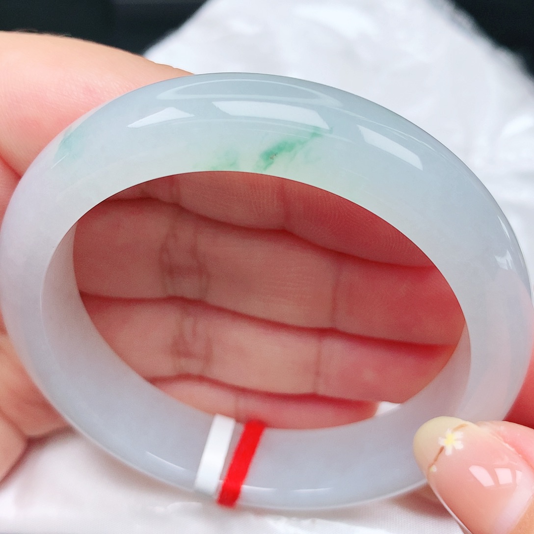 未镶嵌手镯翡翠2冰飘花清爽