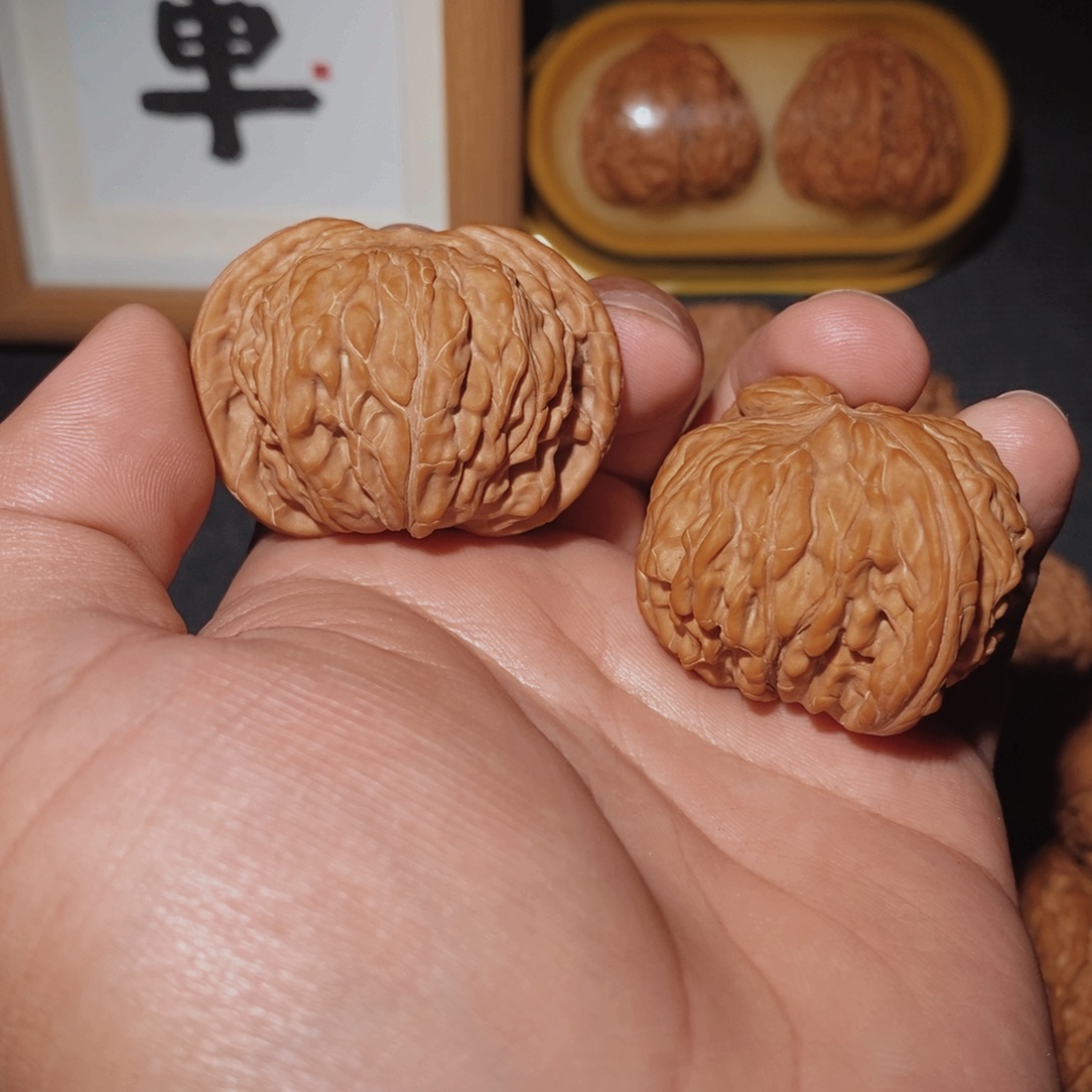 圓***文玩核桃把件43正磨