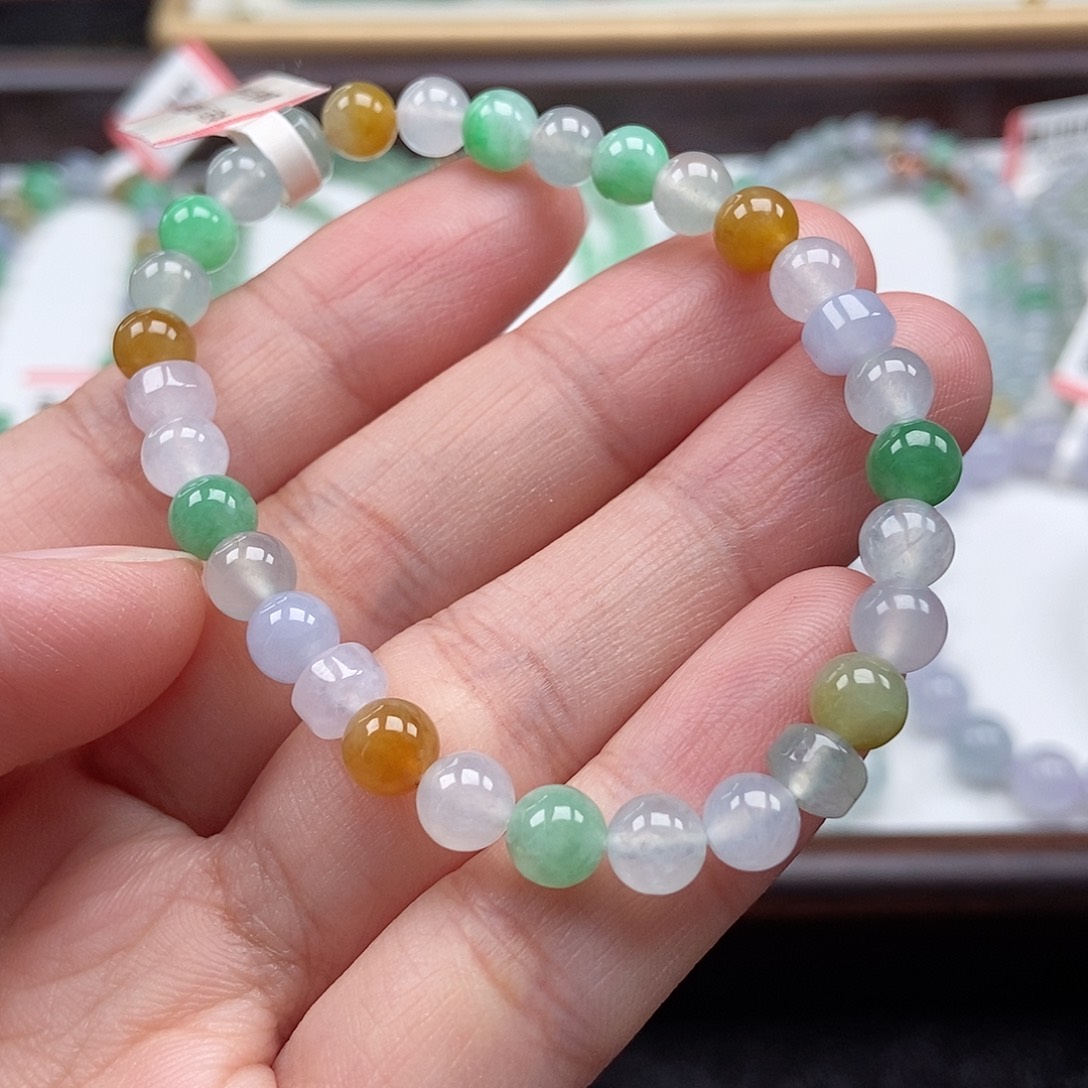 翡翠未镶嵌手串卡6