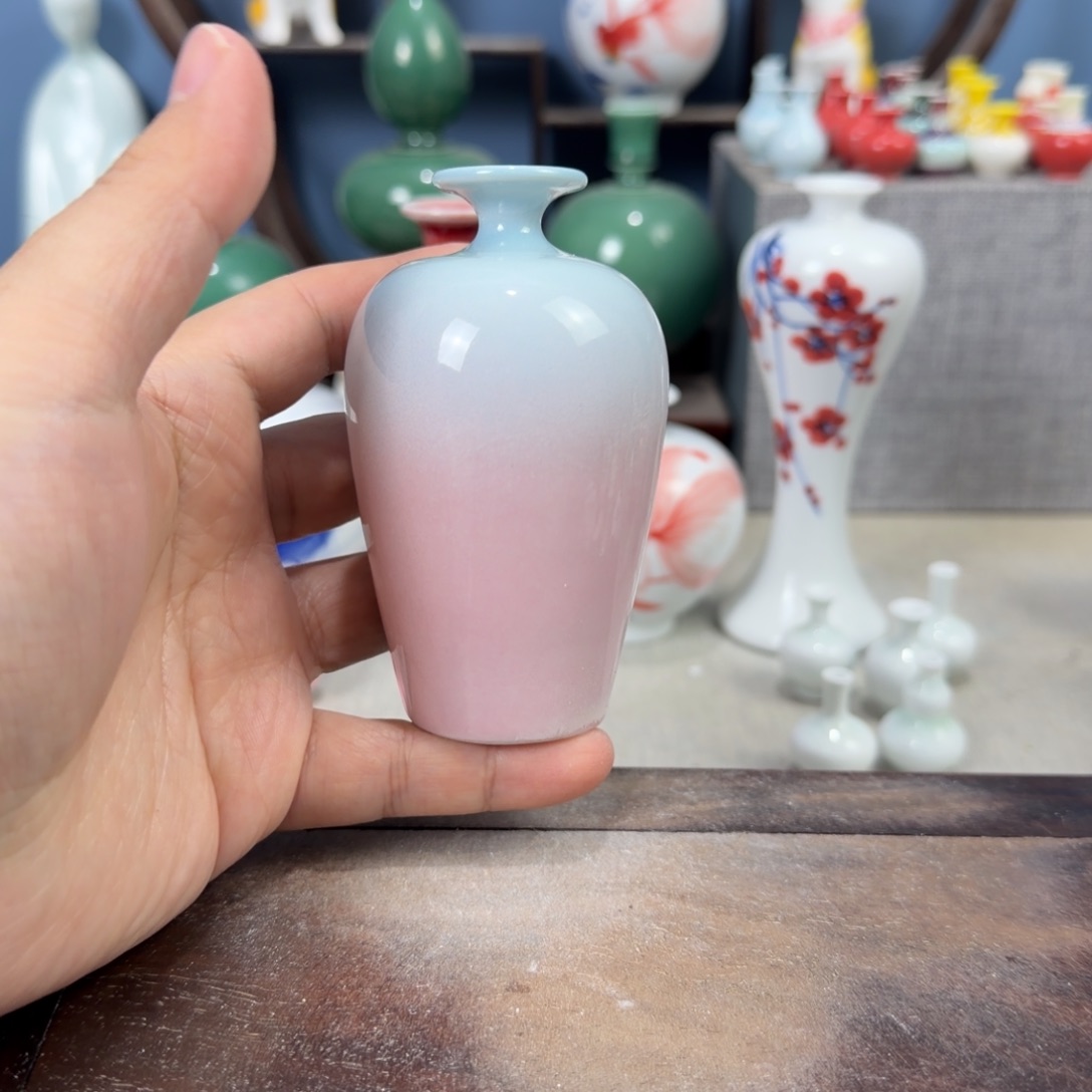陶瓷手工小花器摆件