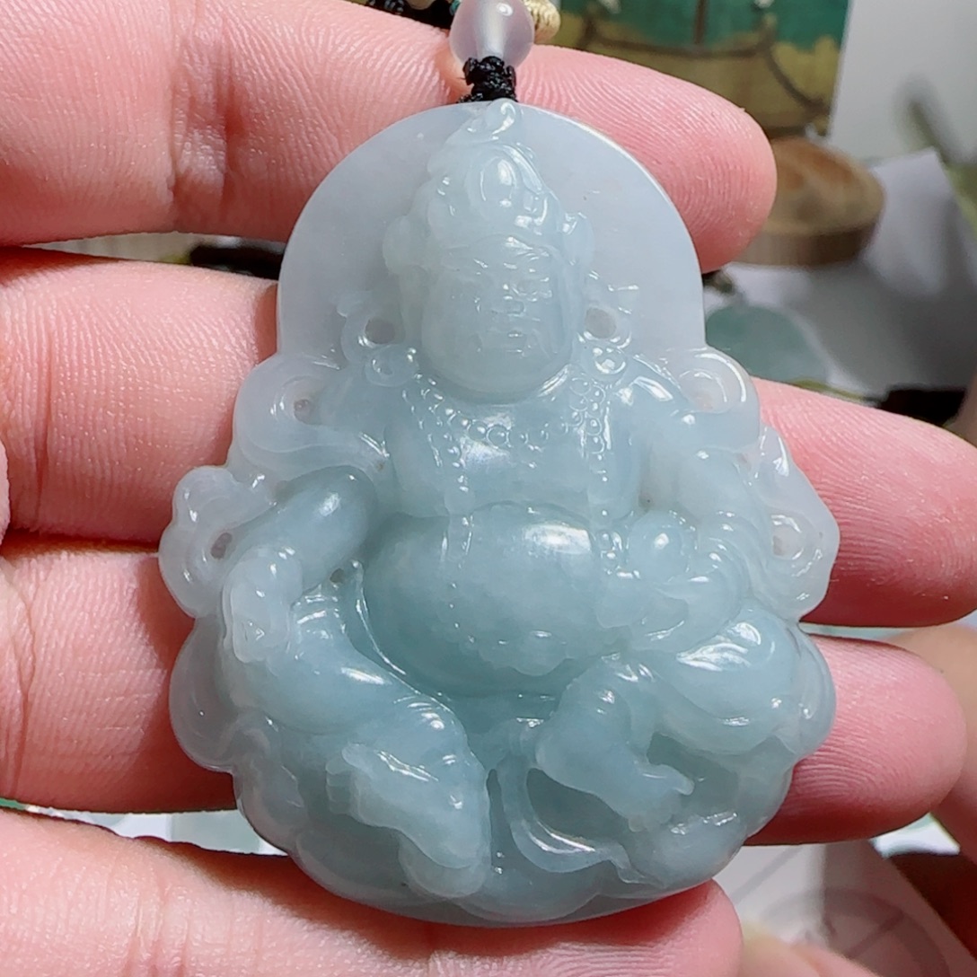 颈饰未镶嵌翡翠财爷