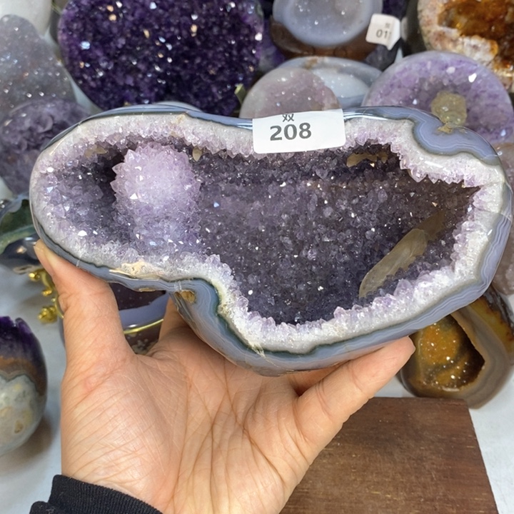 水晶大型摆件（非配饰）未镶嵌方解石