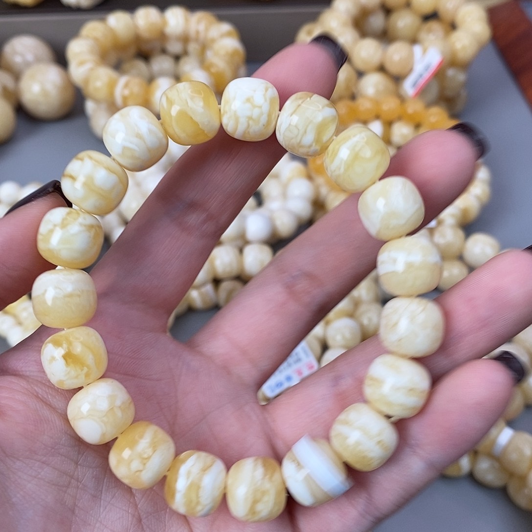 蜜蜡未镶嵌珠宝奇石20g，12mm