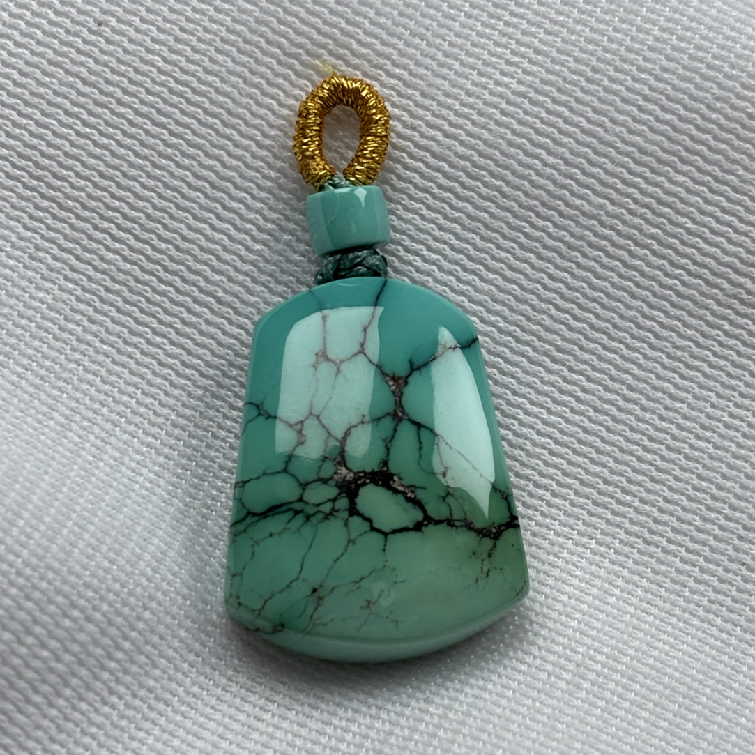 松石的纹，是自然的禅，随心而安尺寸19x24x8.4mm