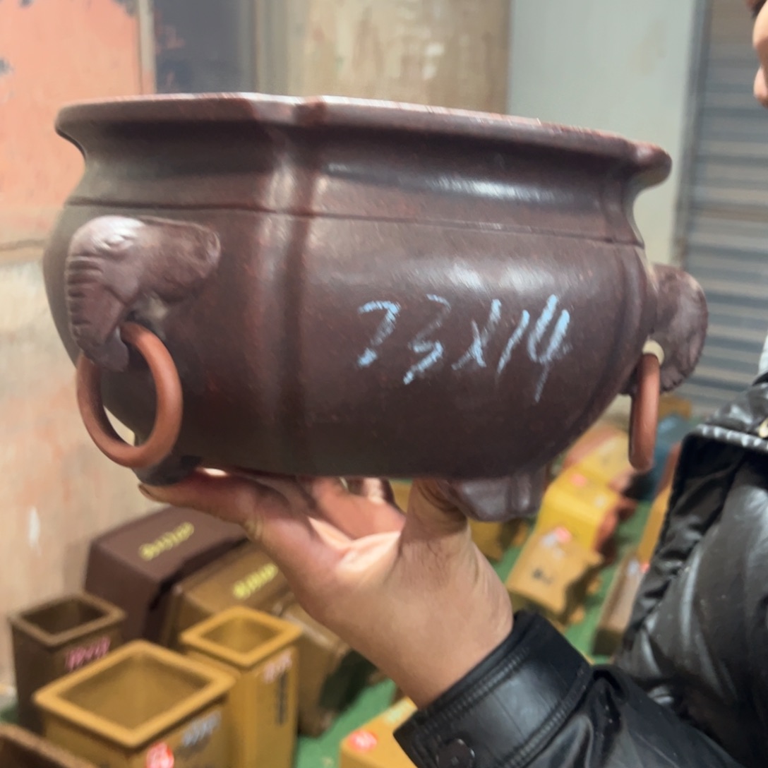 紫砂花盆紫砂花盆