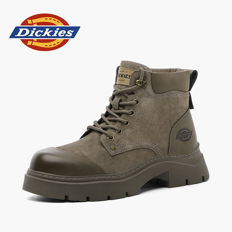 Dickies男鞋冬季新款时尚复古厚底英伦风高帮男士户外百搭马丁靴