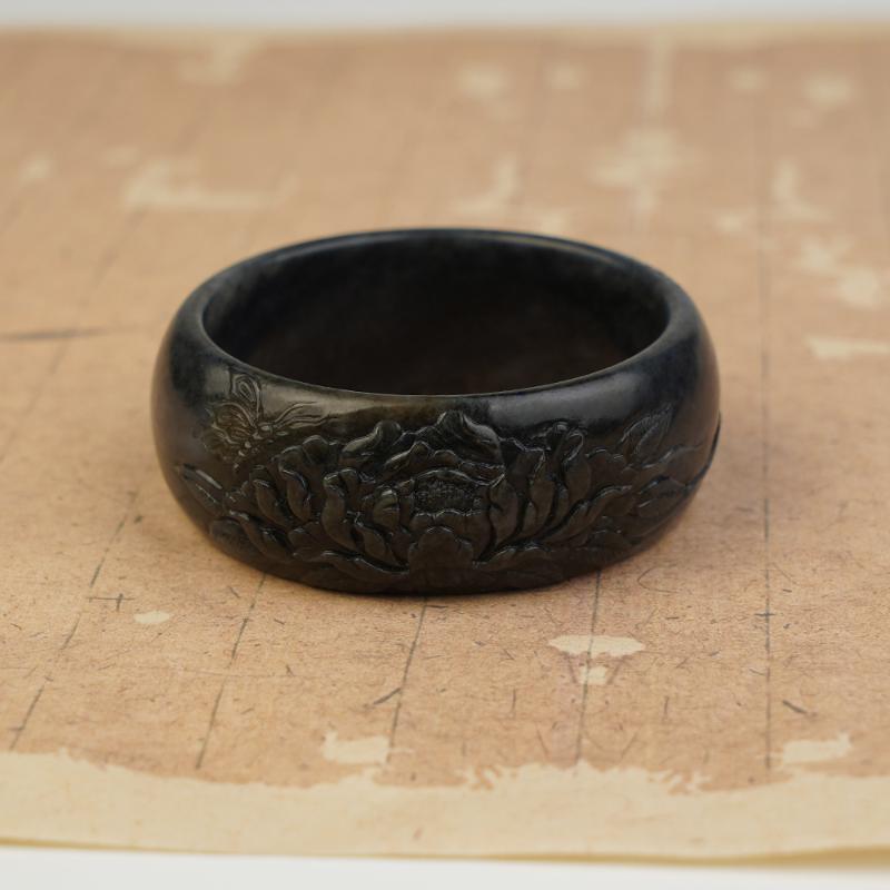 【香掌柜】和田玉青花手镯57-58#【发一件】