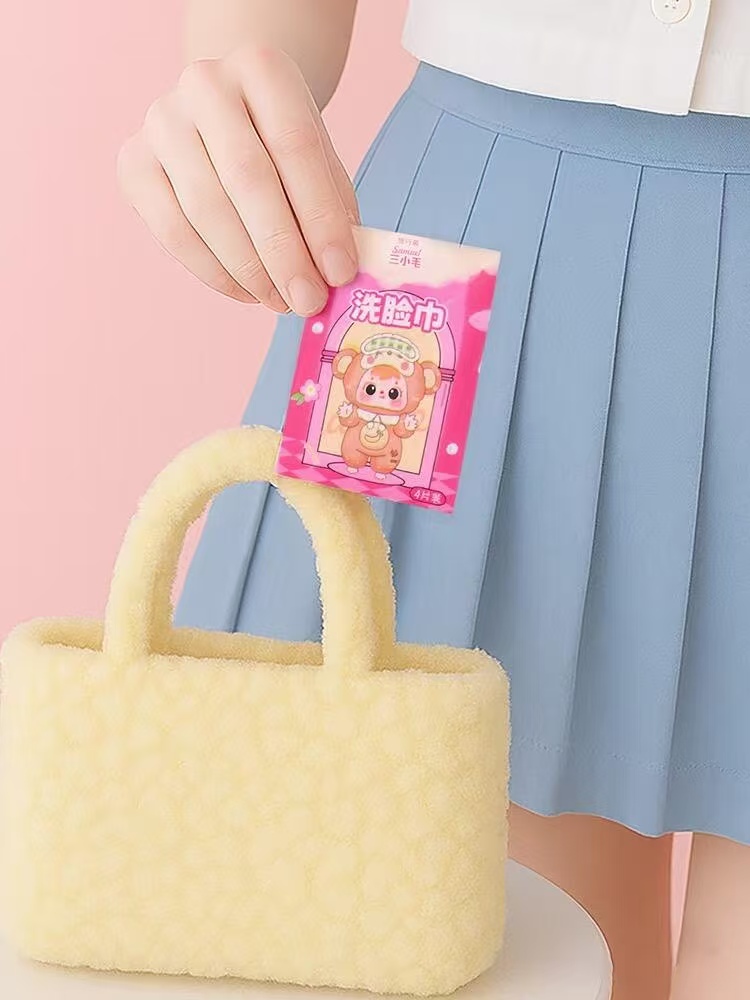 【丁当代拆】减减乐三小毛洗脸巾潮玩盲盒