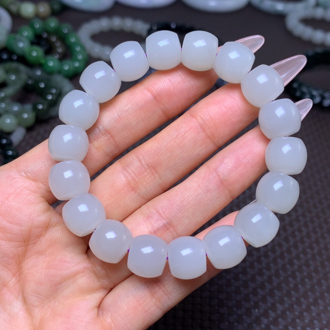 未镶嵌手串和田玉卡12