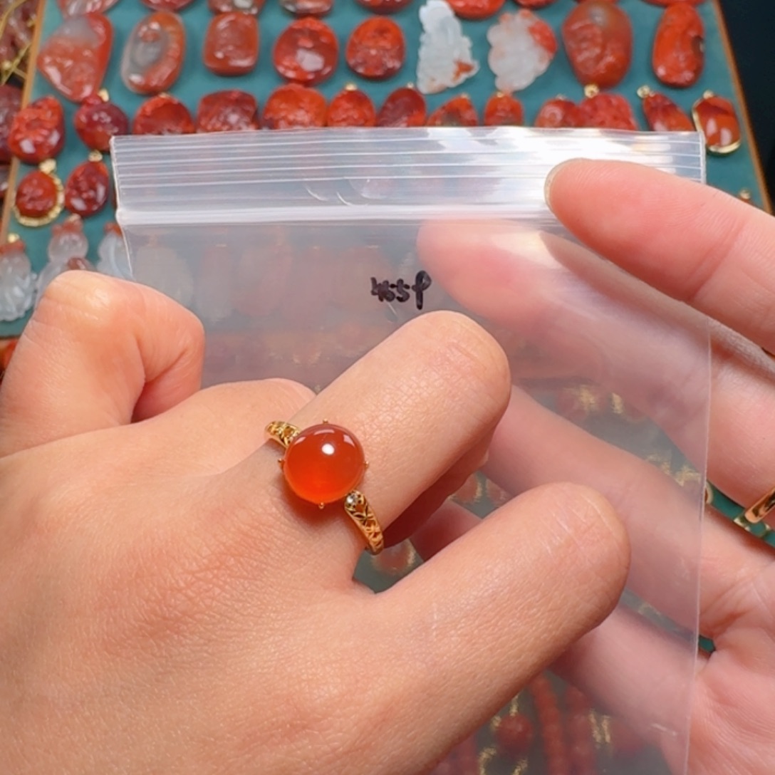 南红玛瑙南红银S925镶嵌