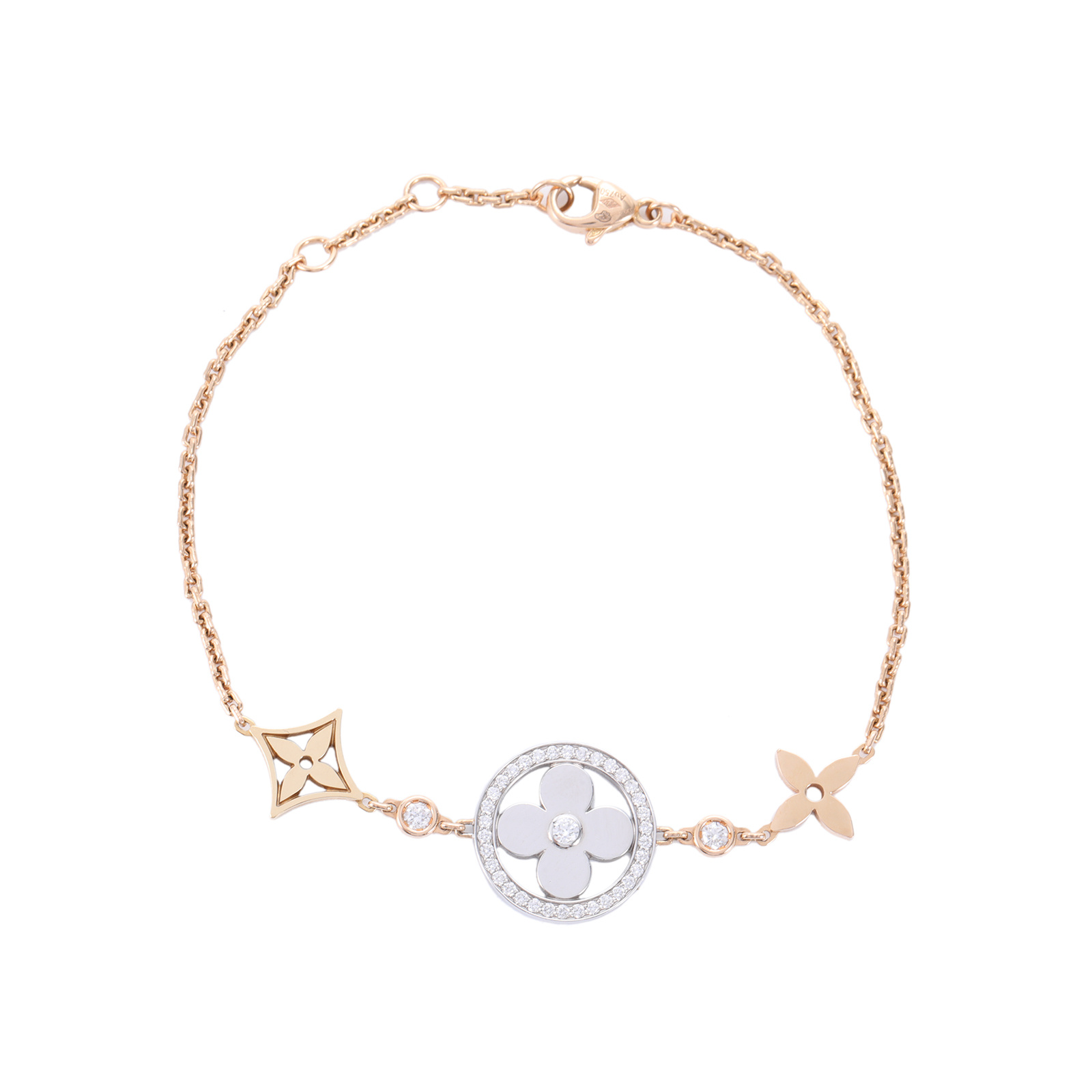 99新 LouisVuitton/路易威登 珊珊专属 BLOSSOM 手链 白金玫瑰金