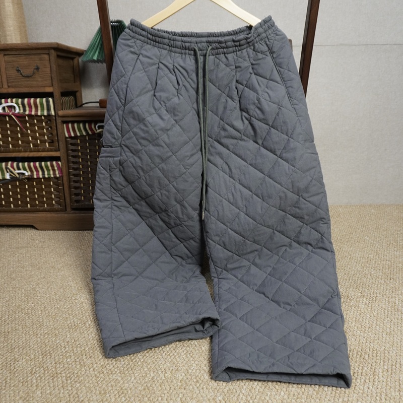 2025冬季新品羊毛棉加厚棉裤女灰色高腰外穿保暖冬季