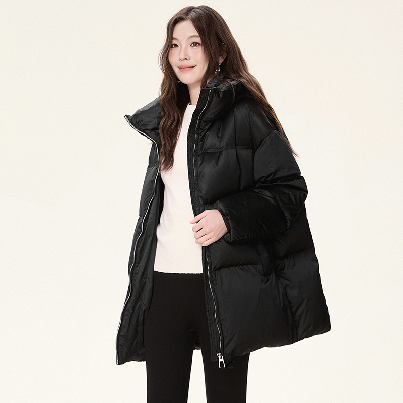 [禾哲]54HZ1R0008时尚感面包服宽松鹅绒服女2025冬