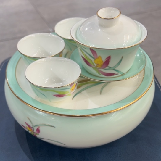 骨瓷珐琅彩茶具123