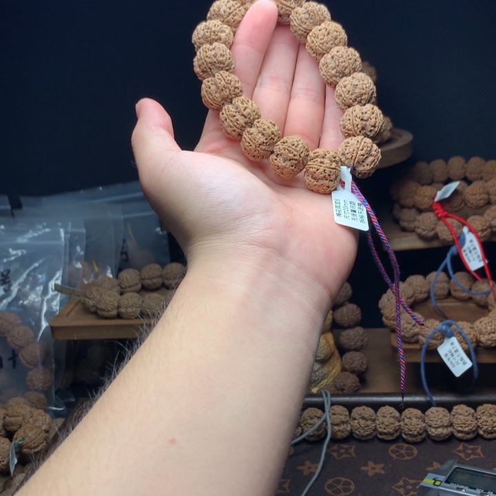 金刚菩提吊坠古龙蜂窝梅花双龙精品20mm