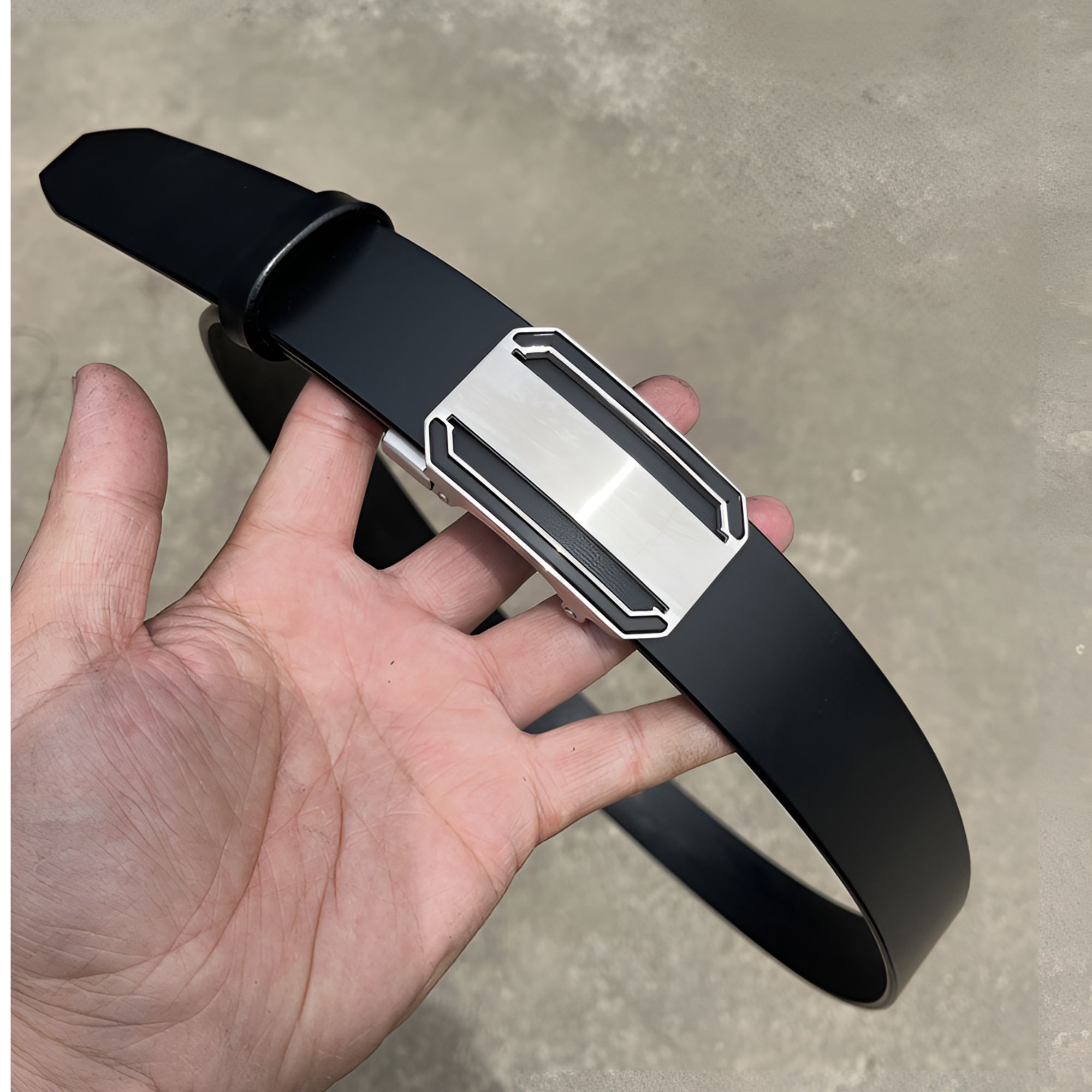 牛盾皮带男士腰带（钢制无牙自动扣+头层牛皮）真牛皮皮带百搭简约