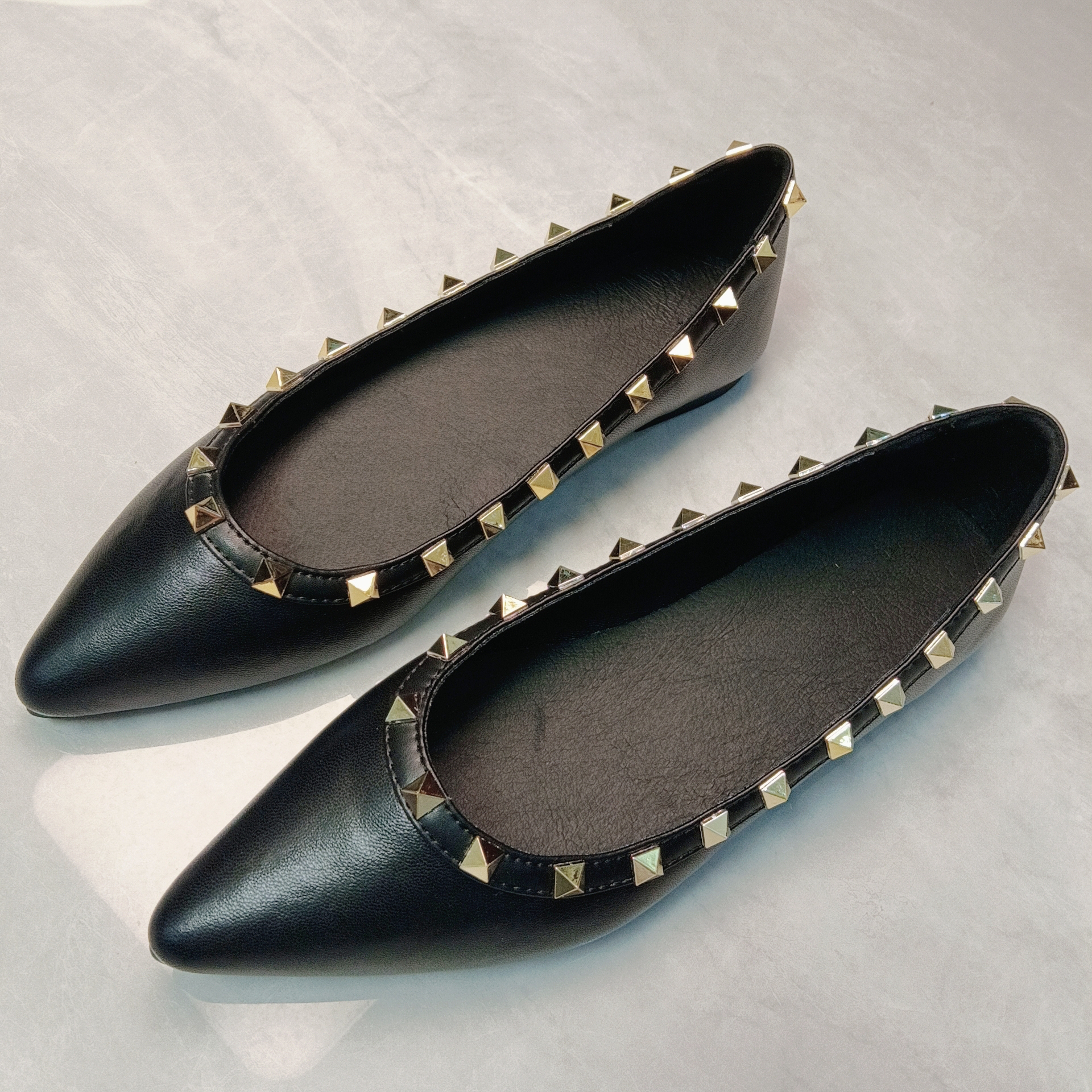 法式铆钉尖头浅口，非图款，直播间选款